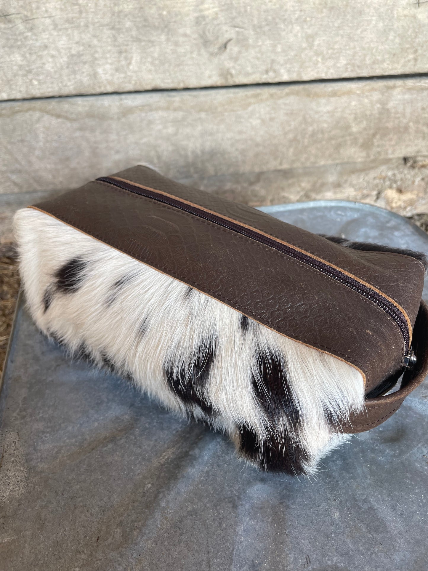 Cowhide Cosmetic Bag No. 5