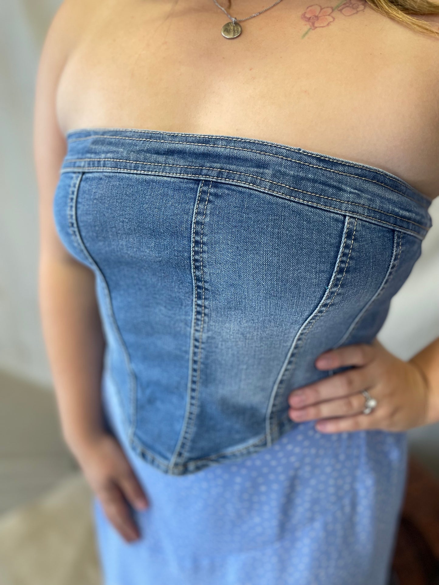 Denim Corset Top ~ More Colors