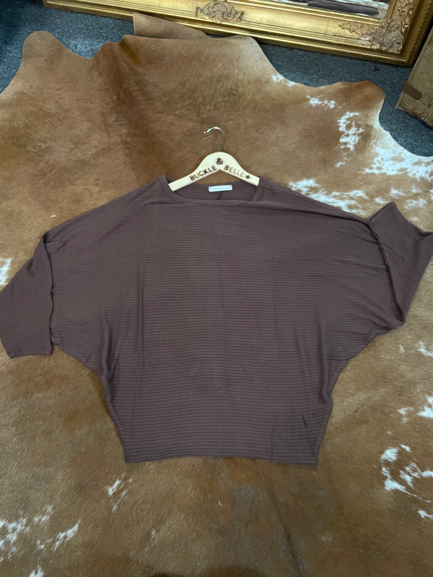 Dolman Sleeve Top // Chocolate