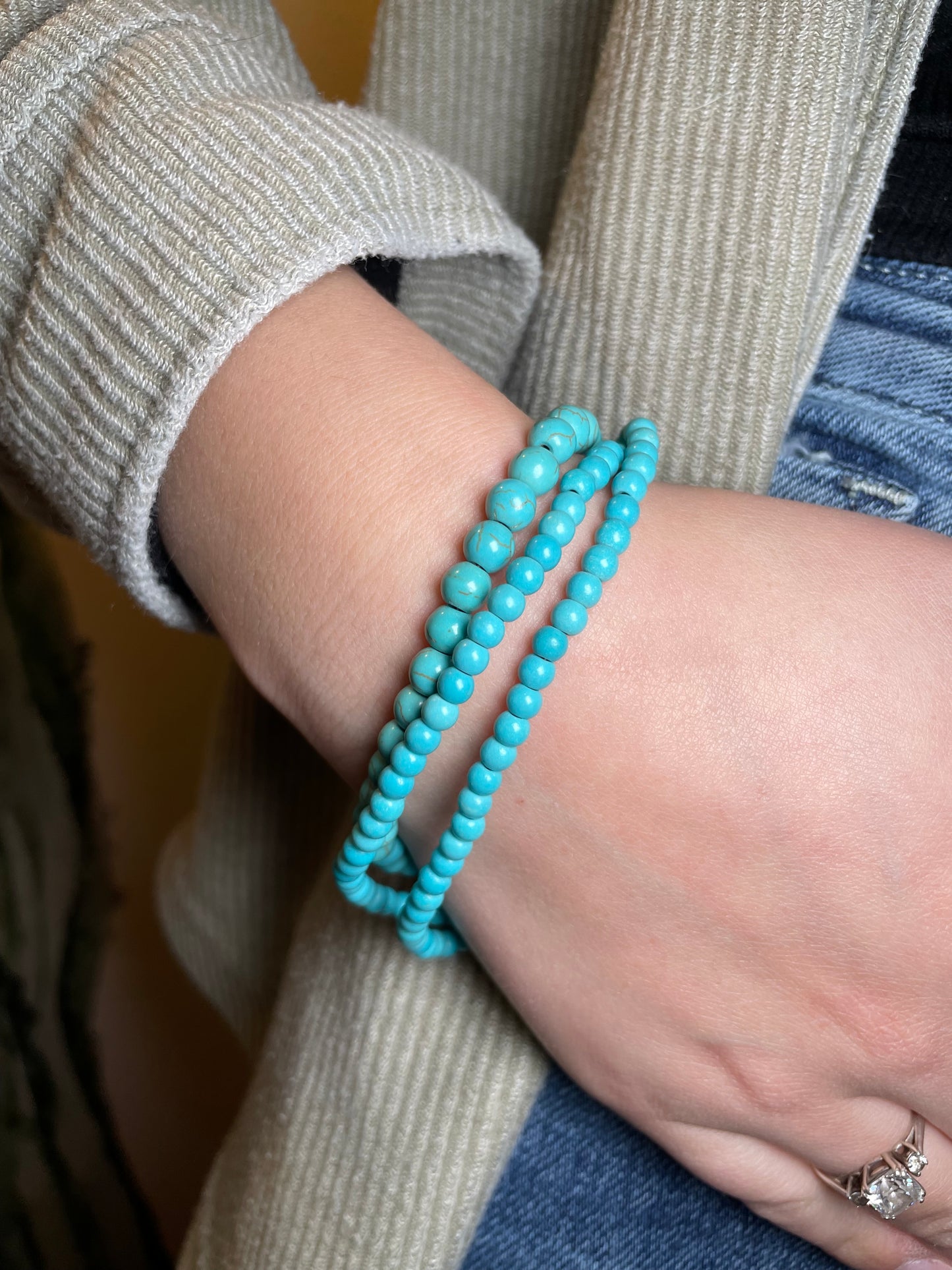 Three Strand Turquoise Bracelet