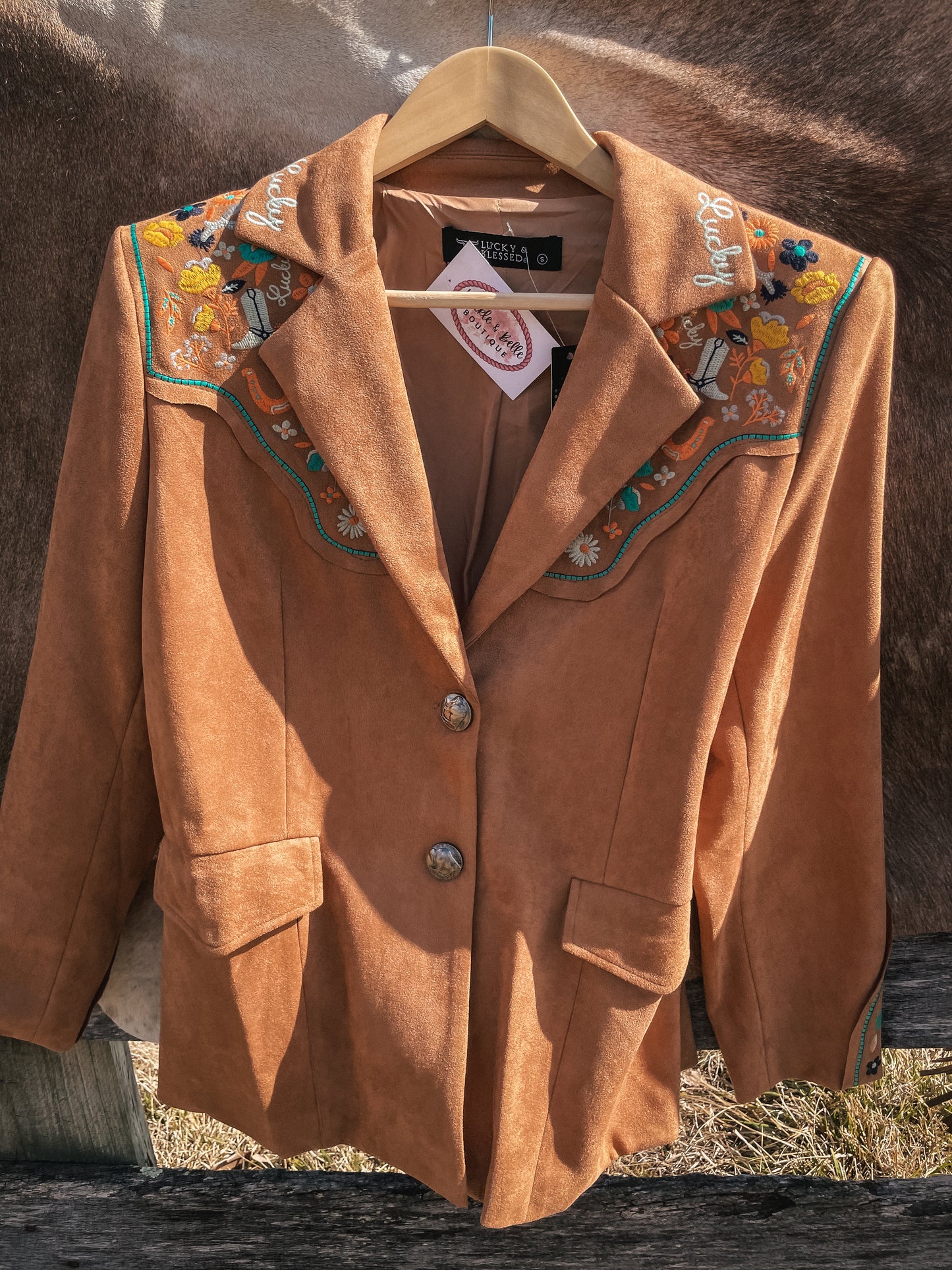 Lucky Charm Embroidered Blazer