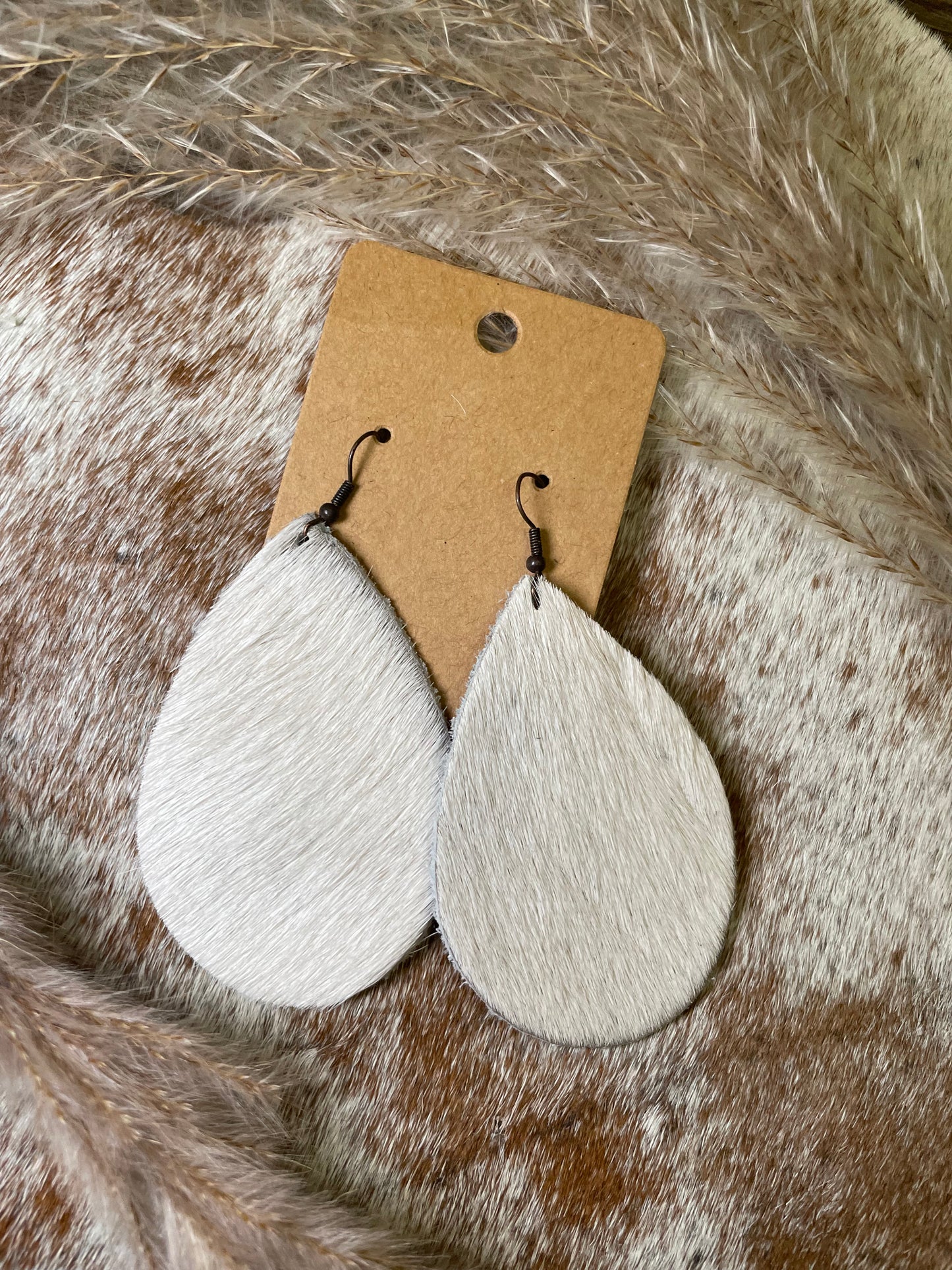 Genuine Cowhide Earrings ~ More Colors