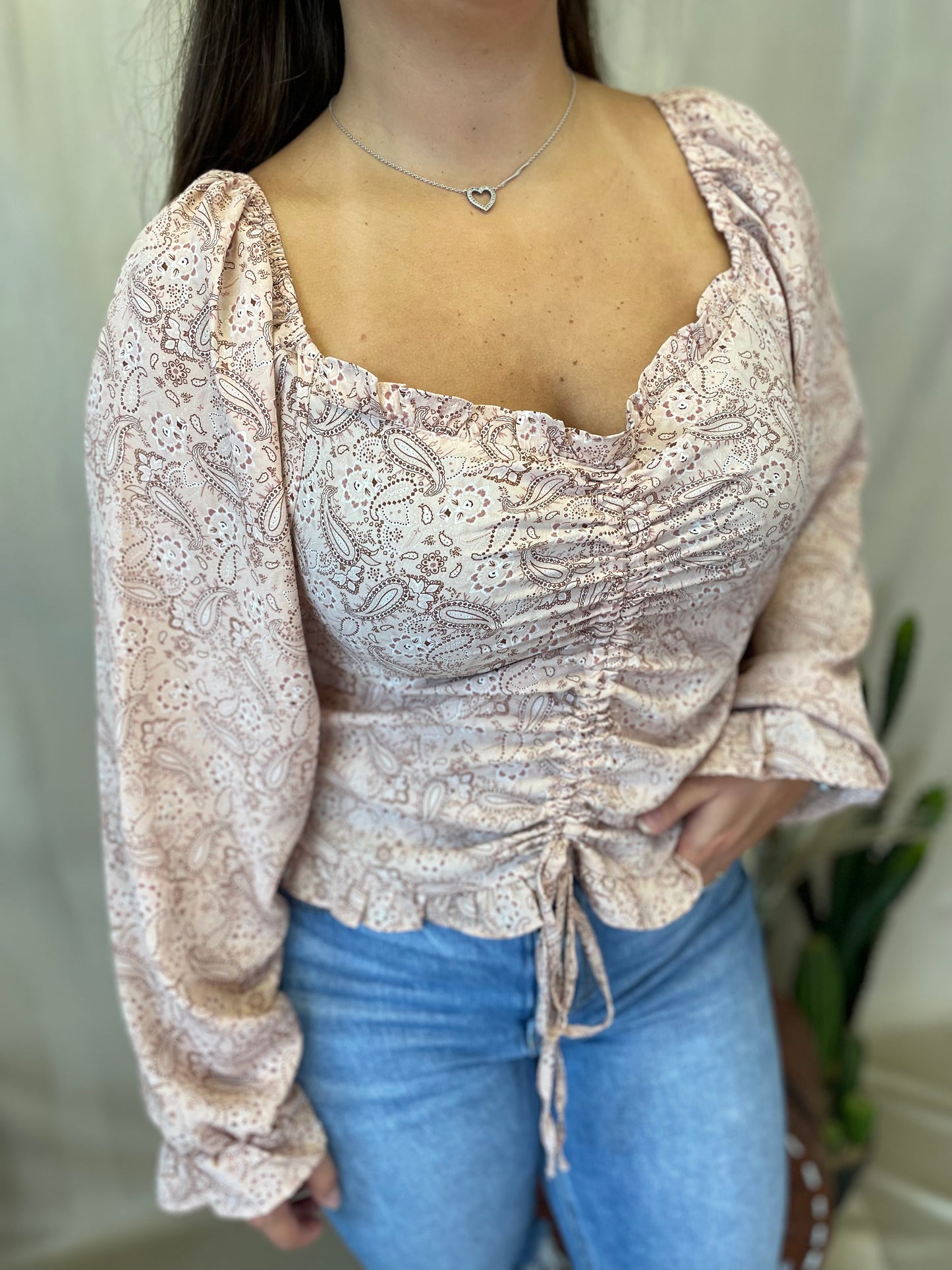 Free Spirit Paisley Top