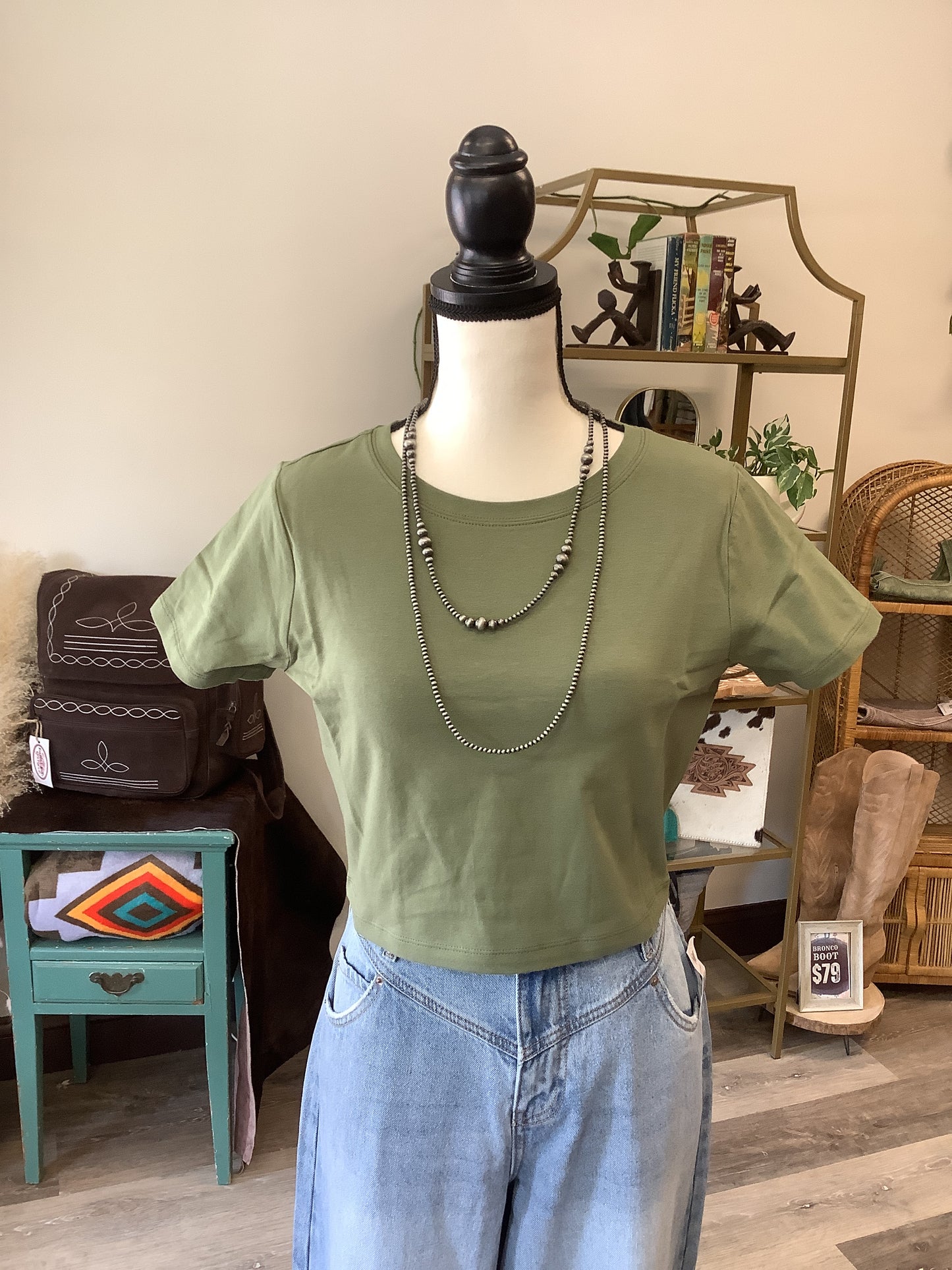 Basic Baby Tee // Olive
