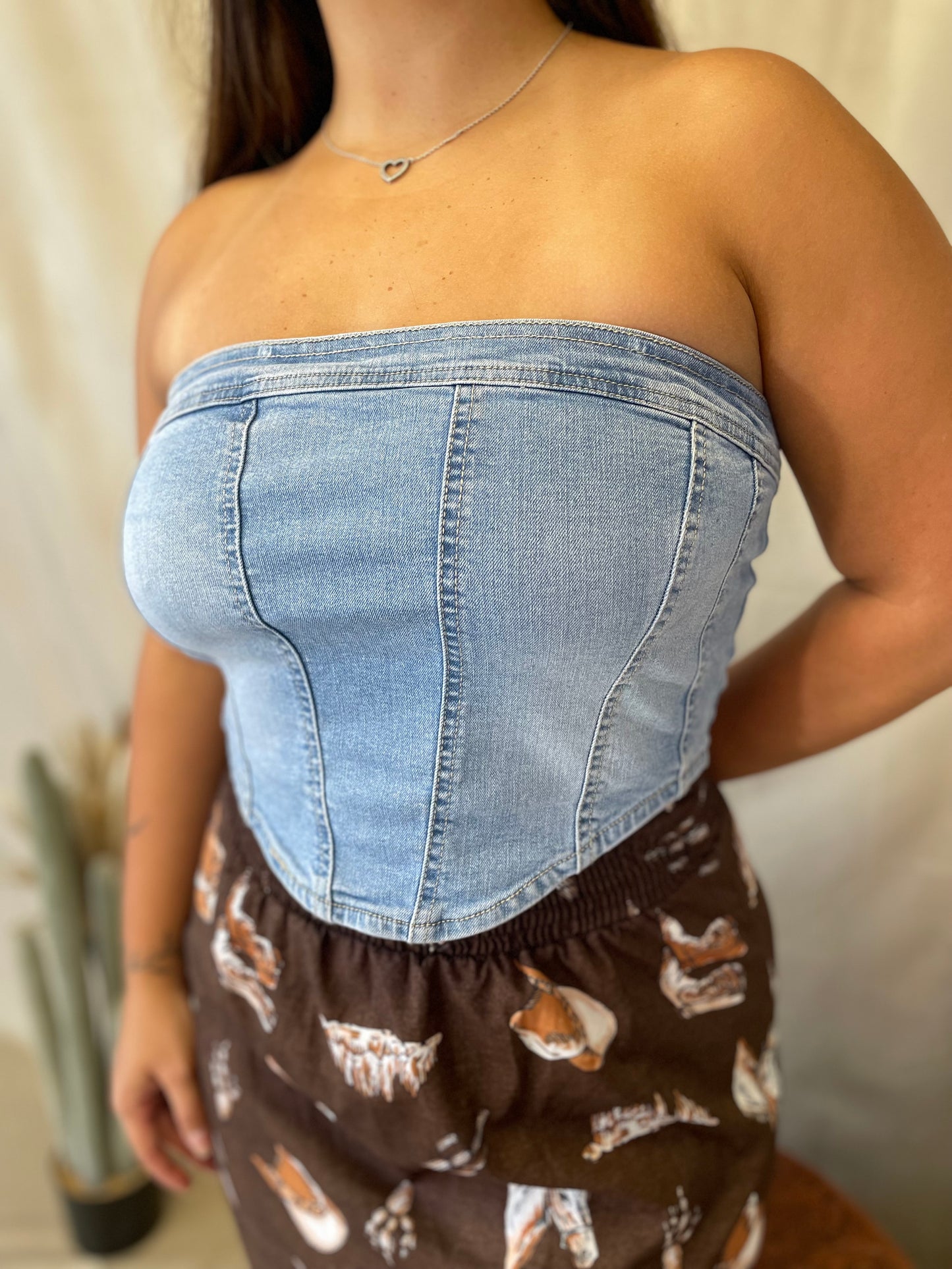 Denim Corset Top ~ More Colors