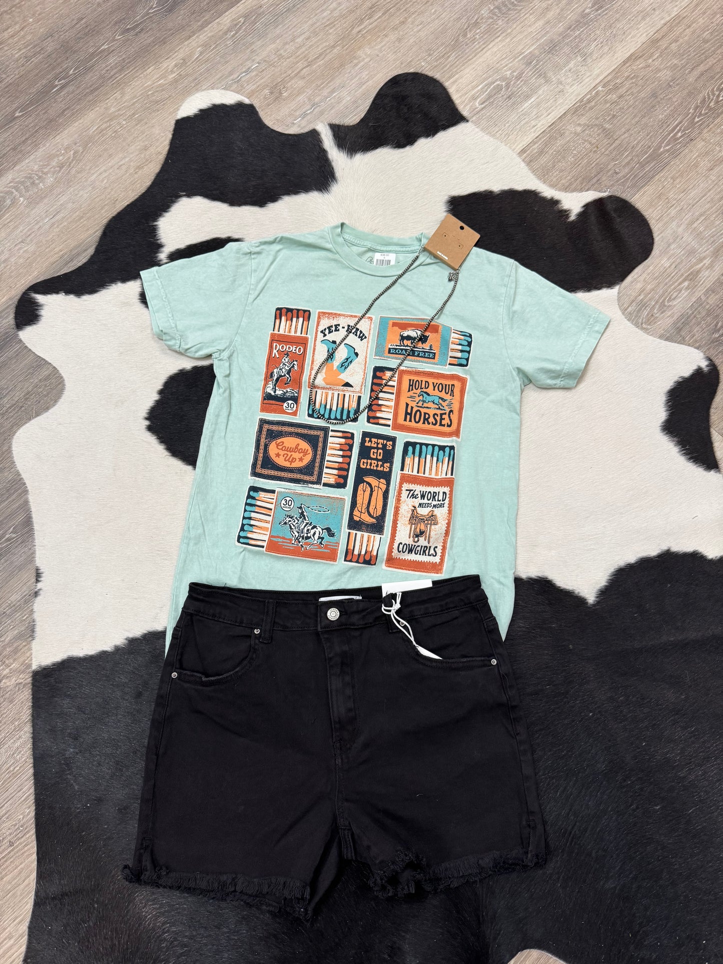Western Matchbox Mineral Wash Graphic Tee