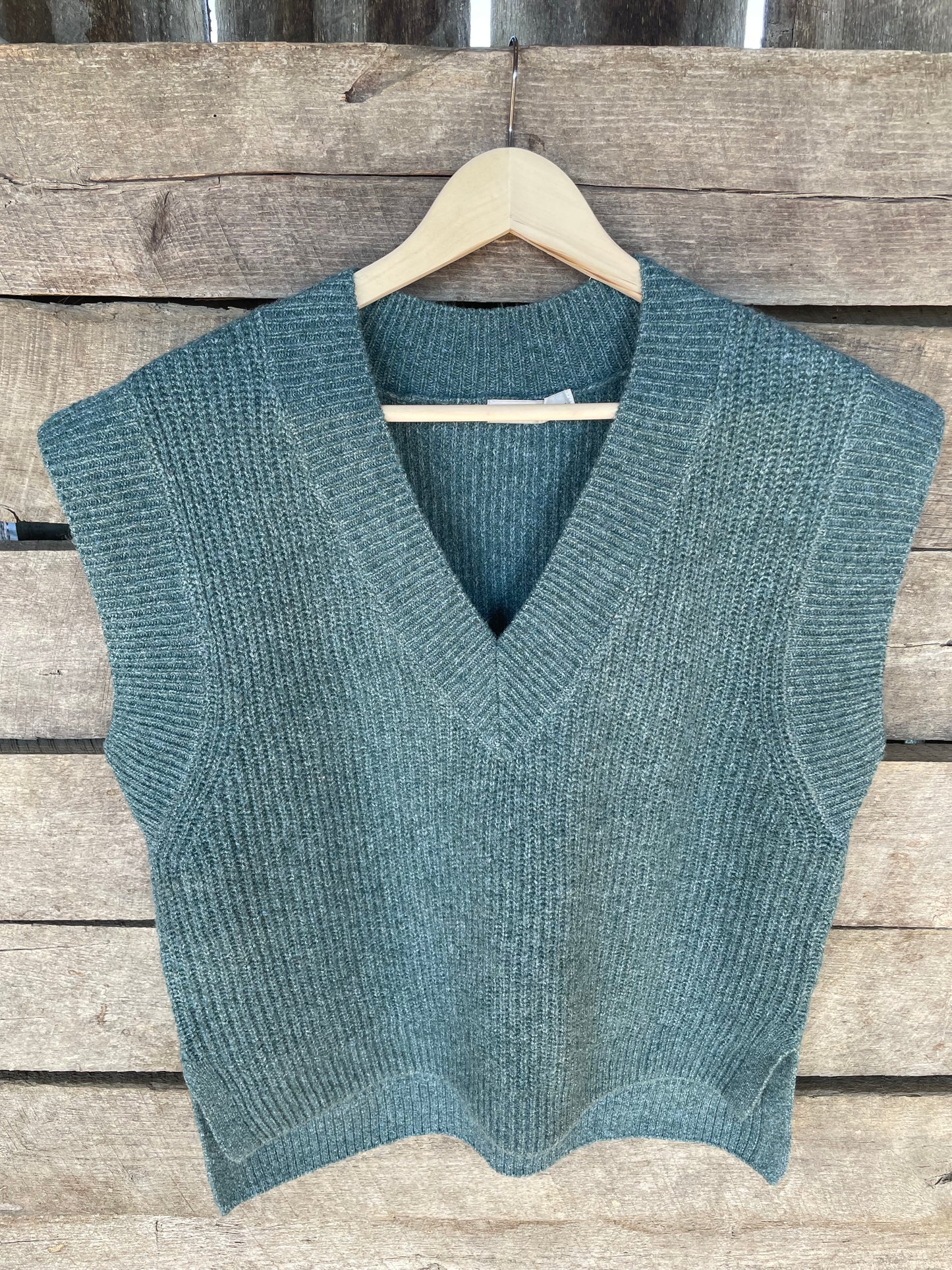 The Jolene Sweater Vest in Jade