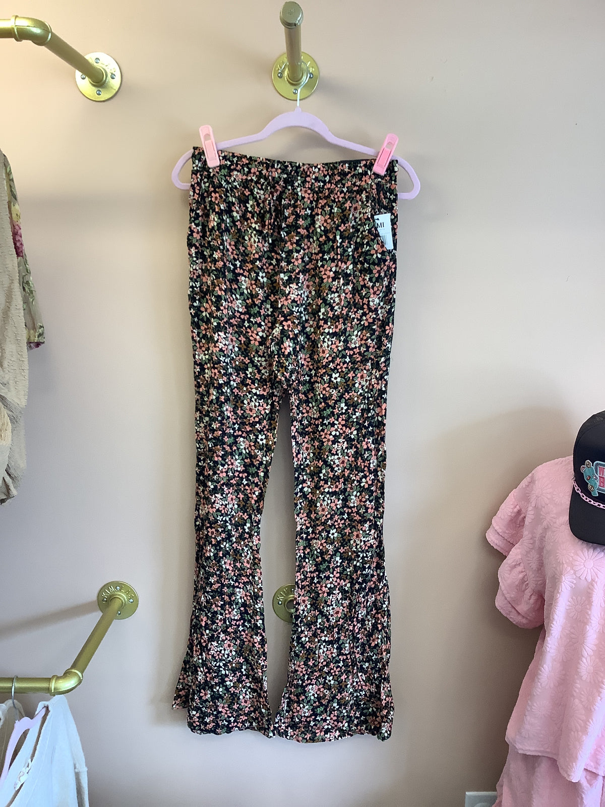 Boho Bell Bottom Pants // Floral