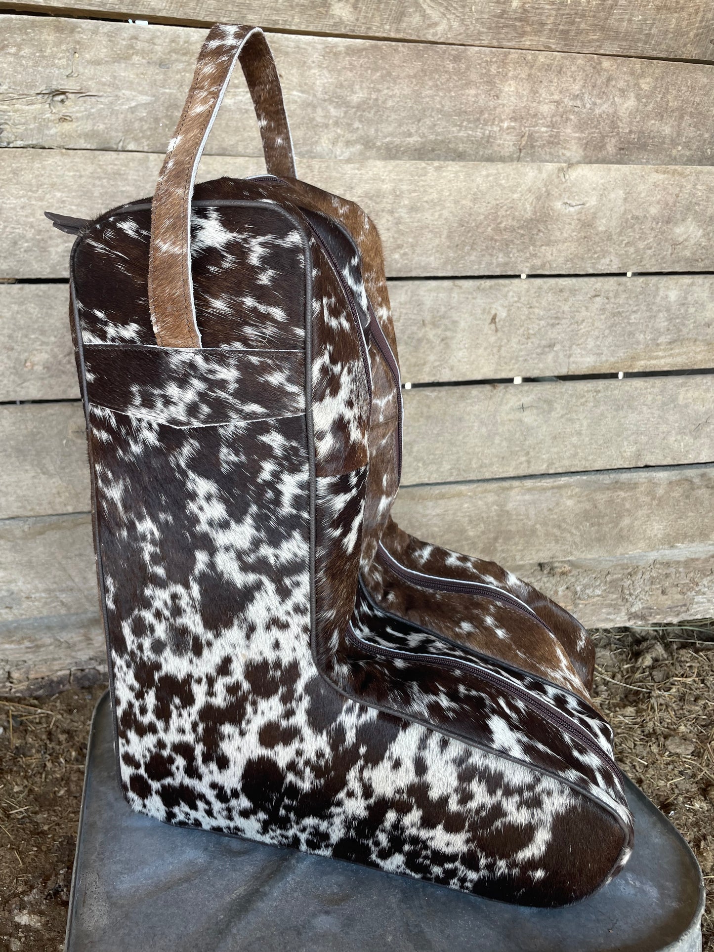 Genuine Cowhide Boot Bag