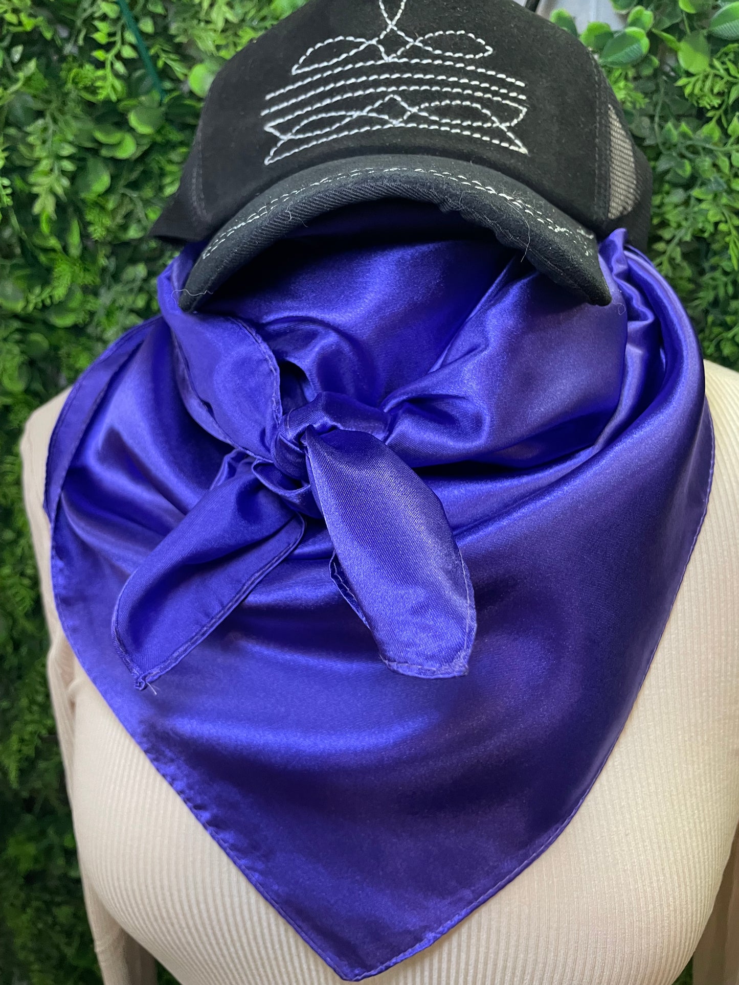 Solid Wild Rag in Indigo