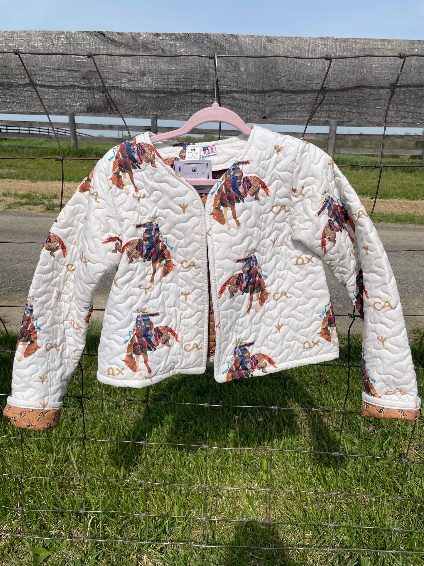 Casey Cowgirl Patchwork Cropped Jacket by Ida Mae Home