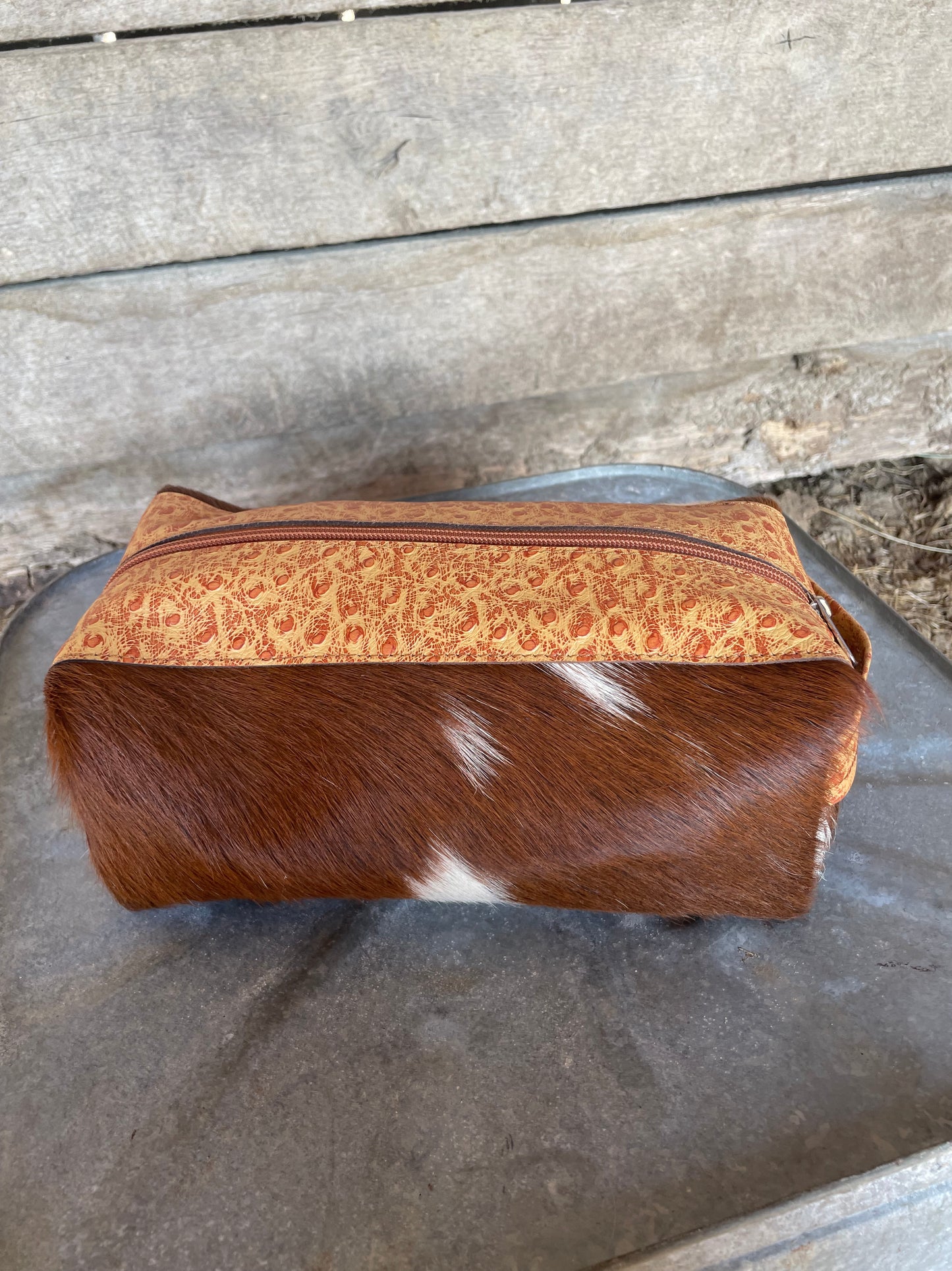 Cowhide Cosmetic Bag No. 6