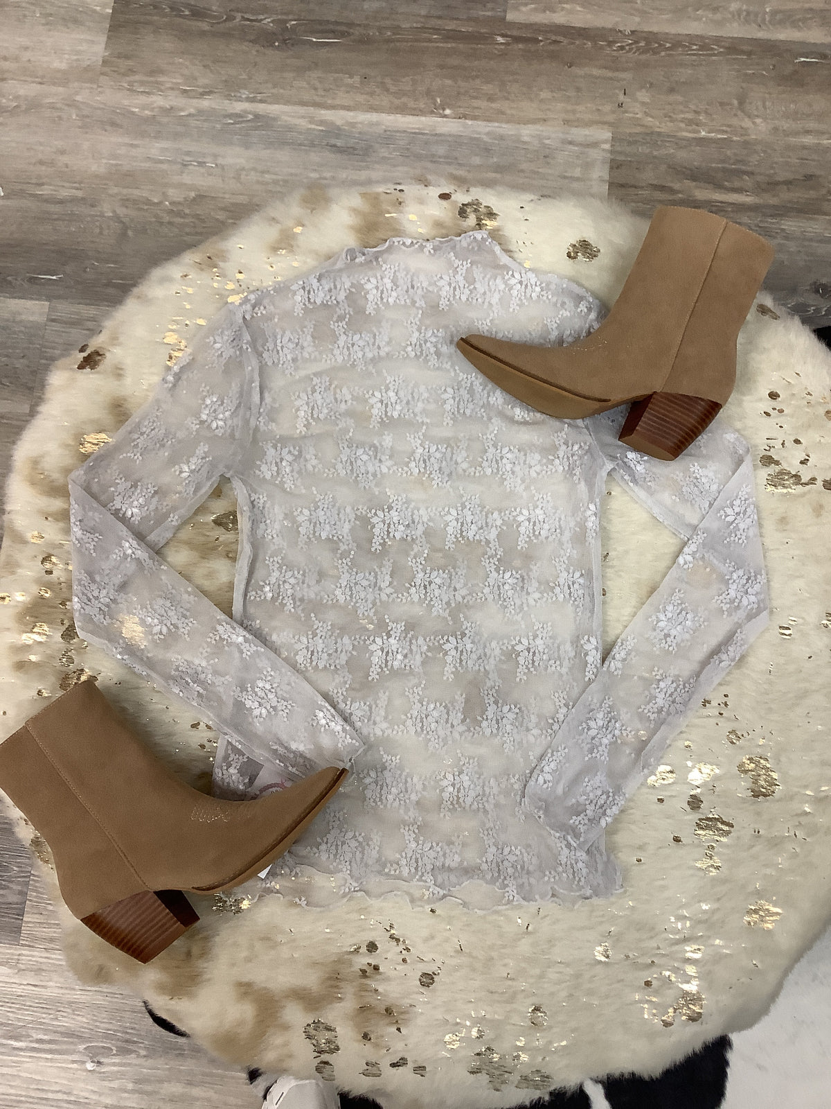 Cowgirl Core Lace Top // Ivory