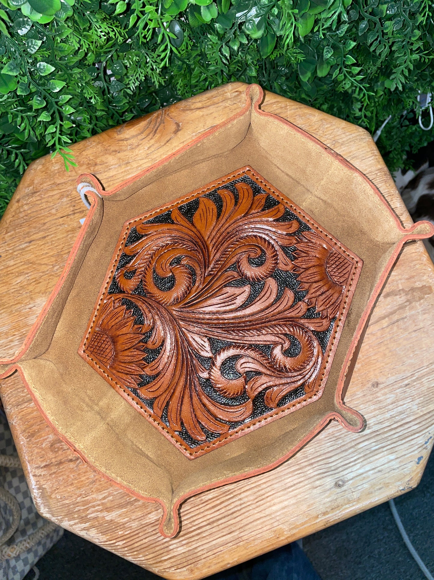 Genuine Leather Catch All Tray