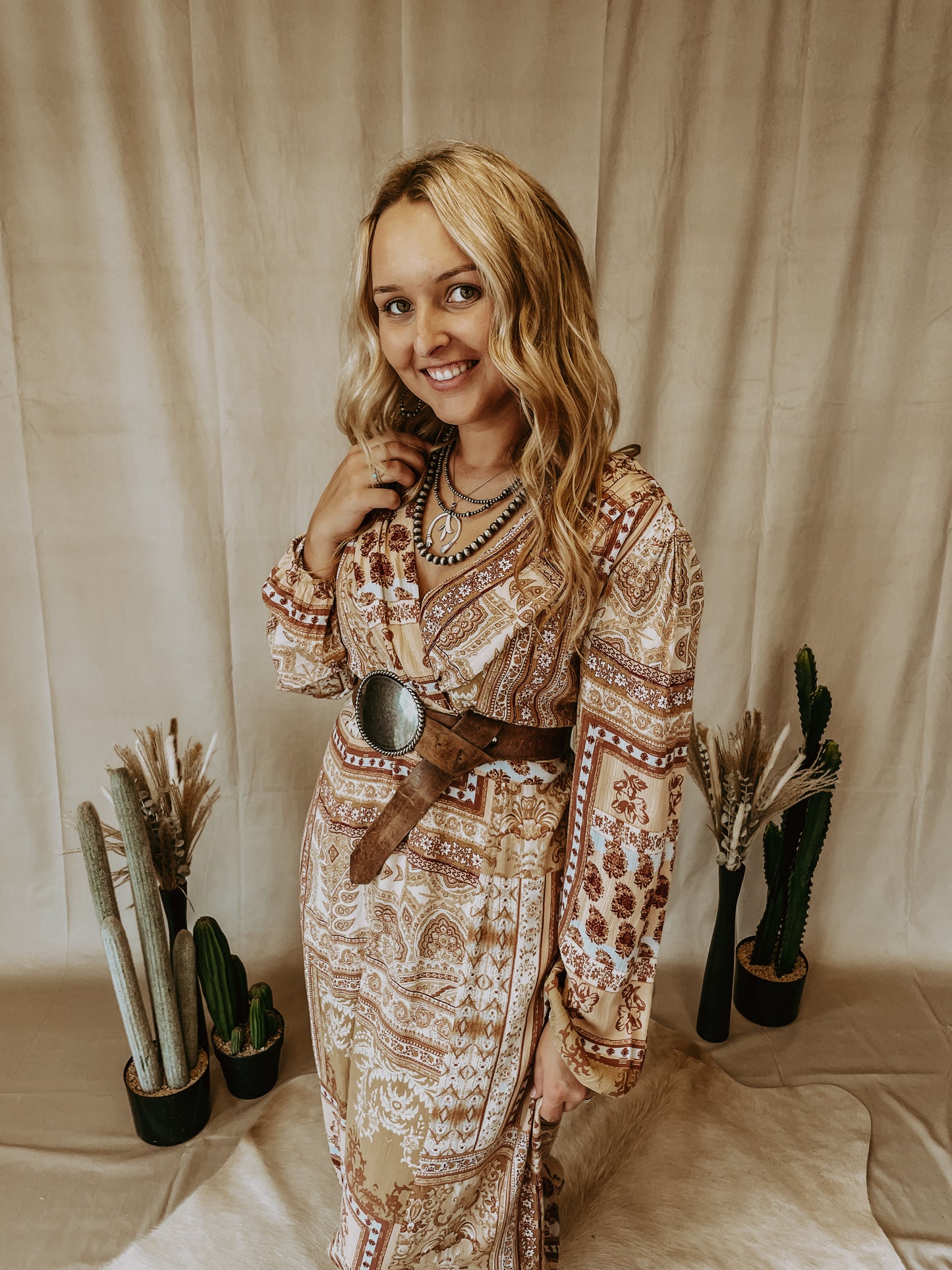 Rustic Patchwork Dress