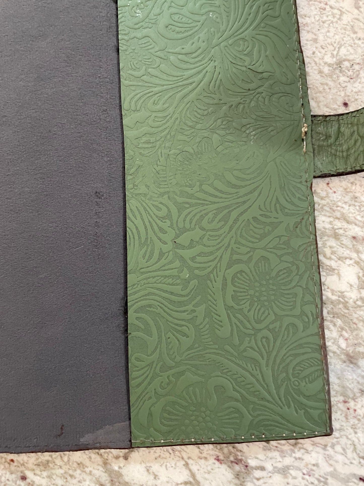 Tooled Leather Book Cover // Horseshoe