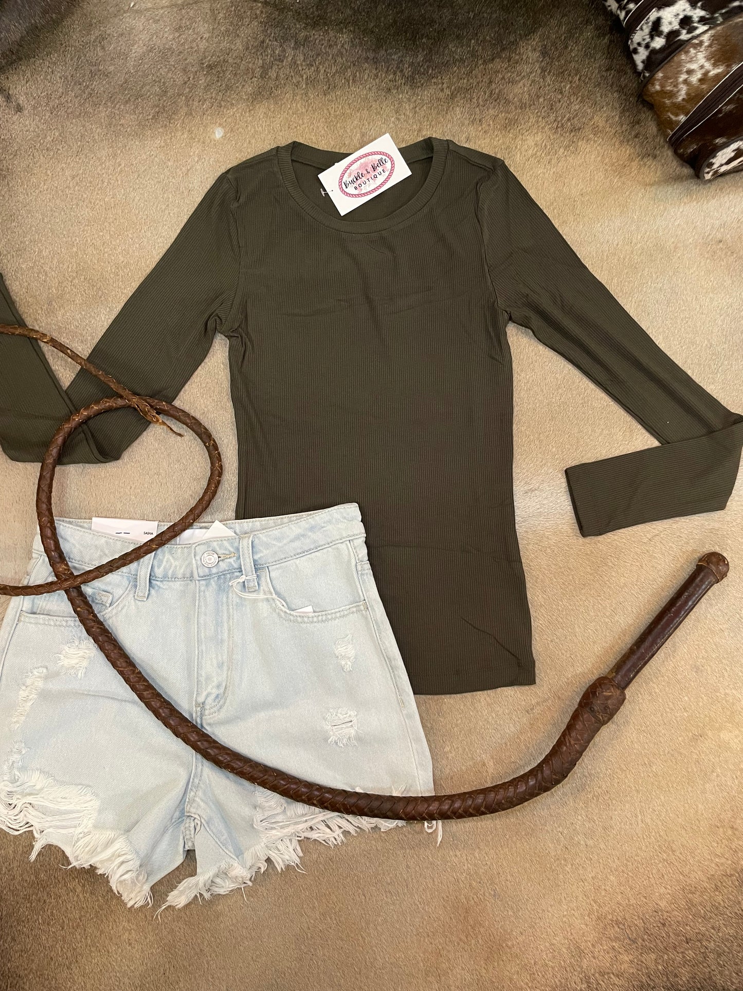 Basic Crew Neck Long Sleeve Top ~ More Colors
