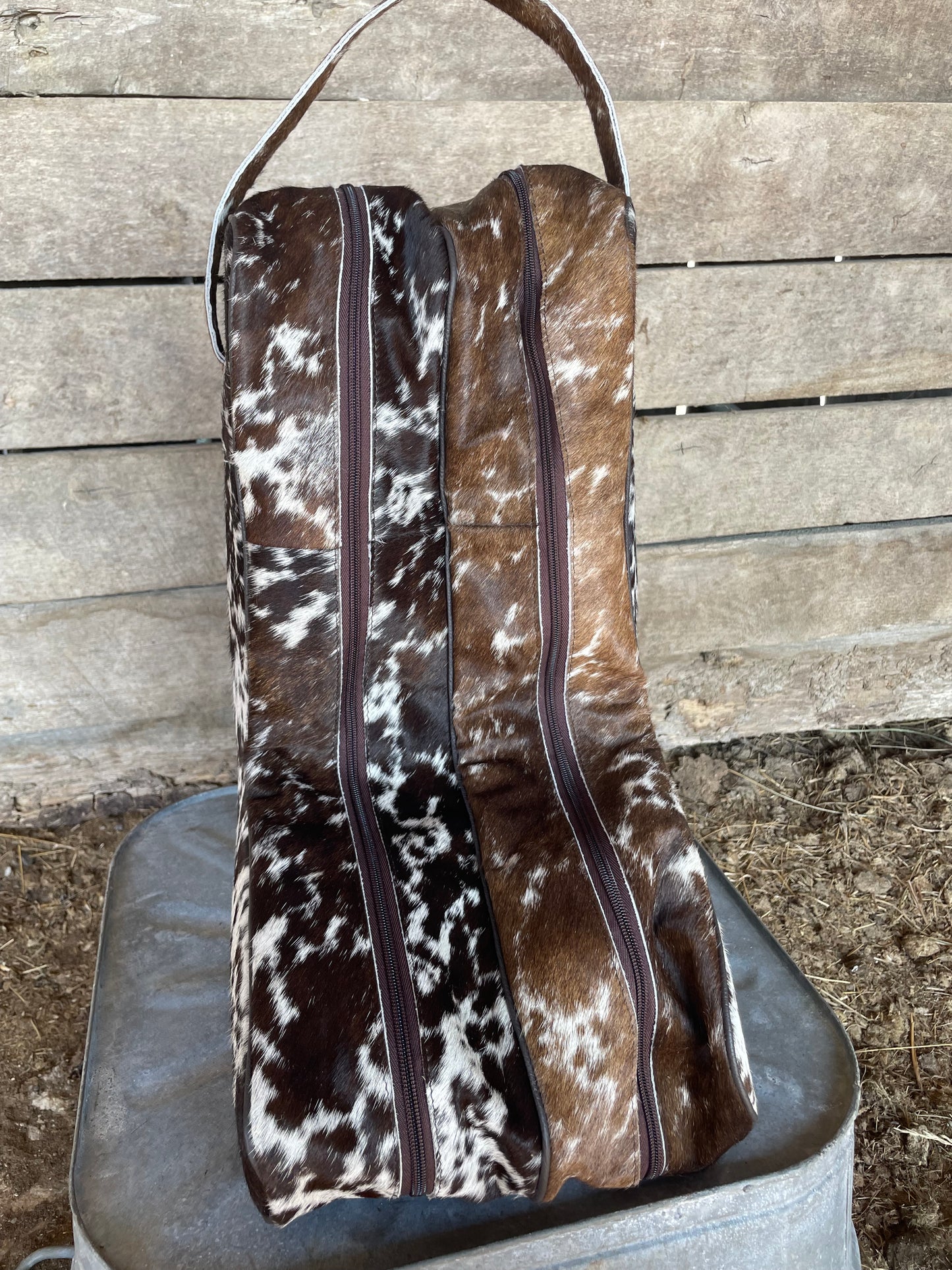 Genuine Cowhide Boot Bag