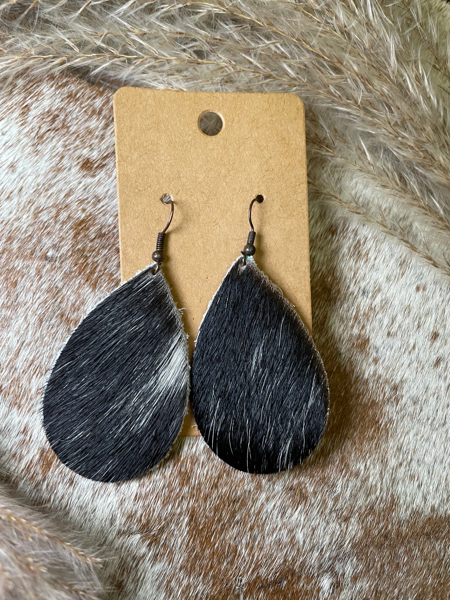 Genuine Cowhide Earrings ~ More Colors