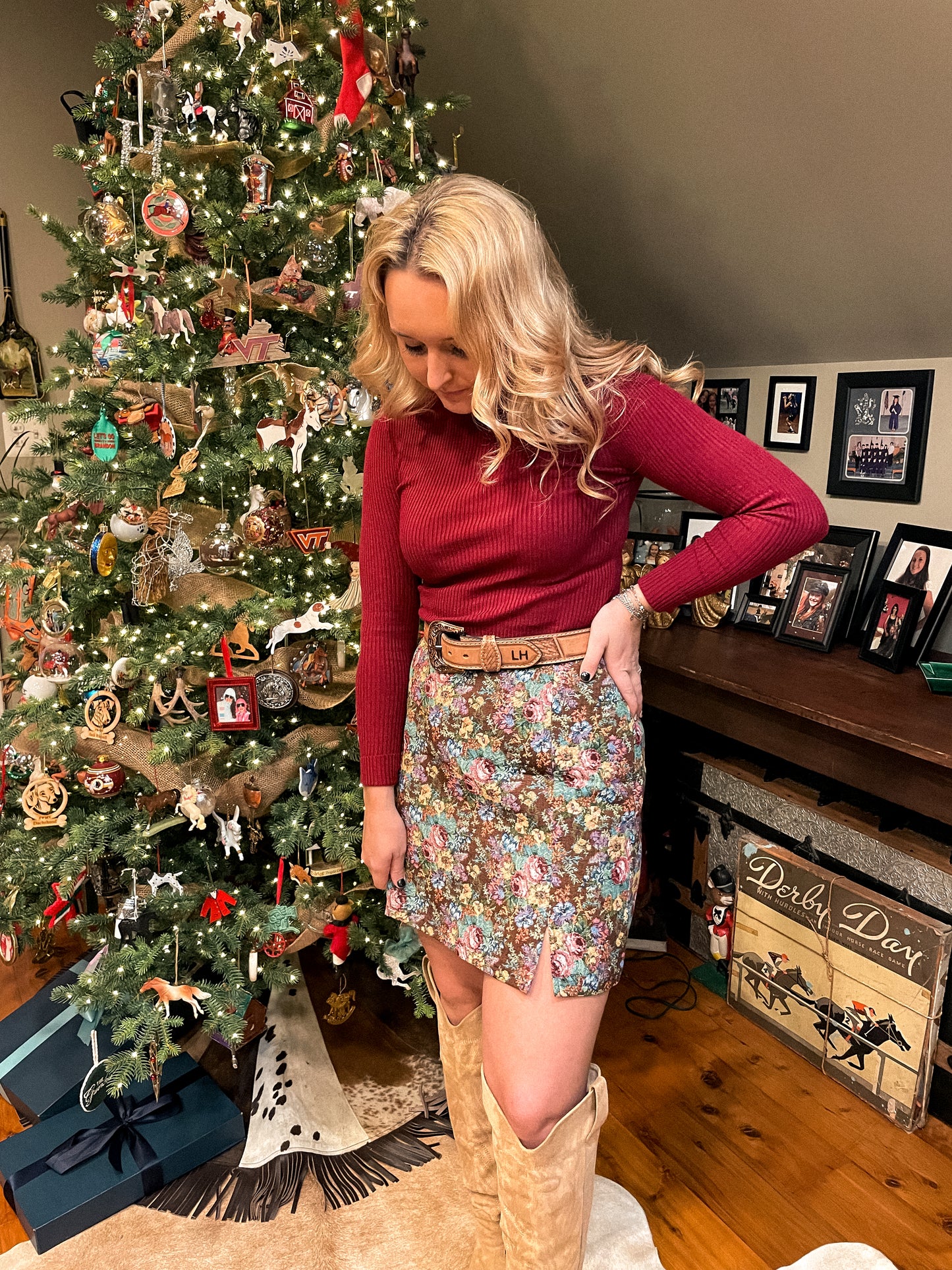 Floral Mini Skirt