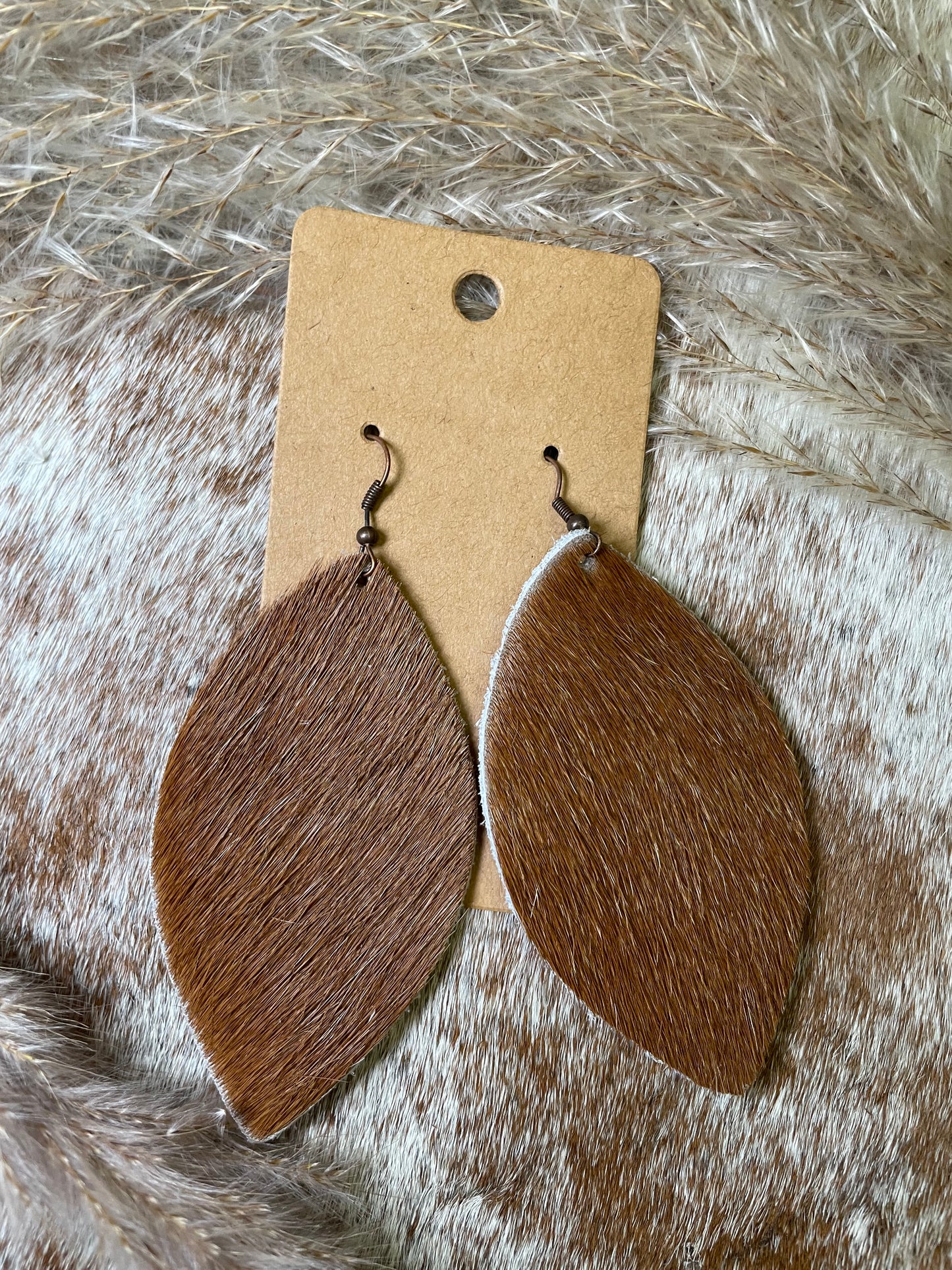 Genuine Cowhide Earrings ~ More Colors
