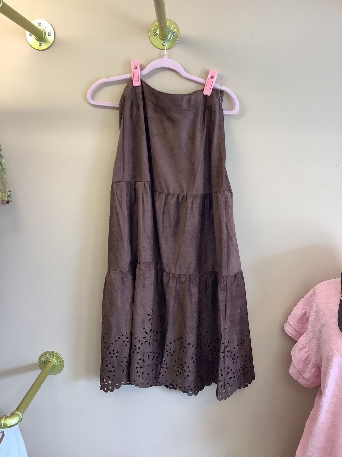 Dakota Boho Tiered Maxi Skirt // Chocolate