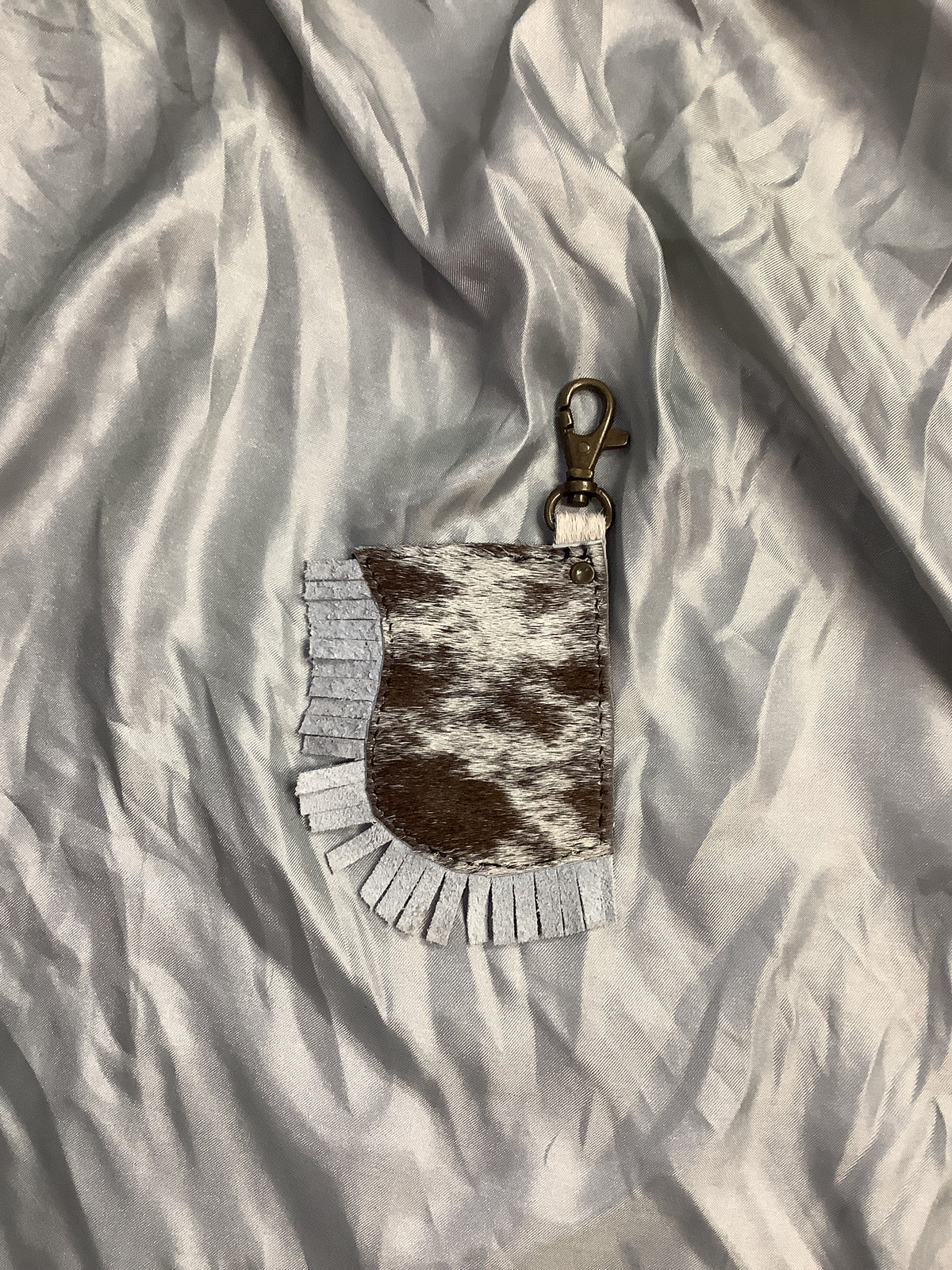 Bull Skull Patch Keychain