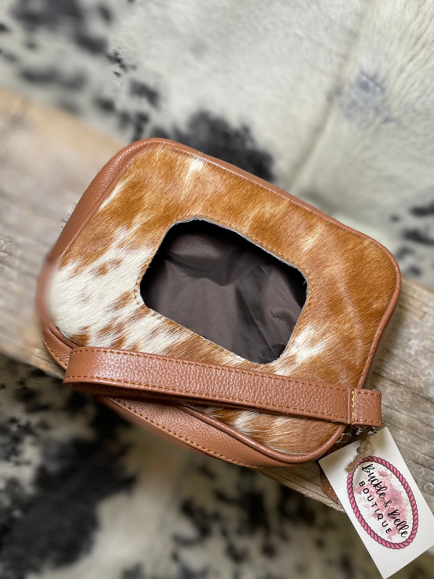 Cowhide Baby Wipe Holder