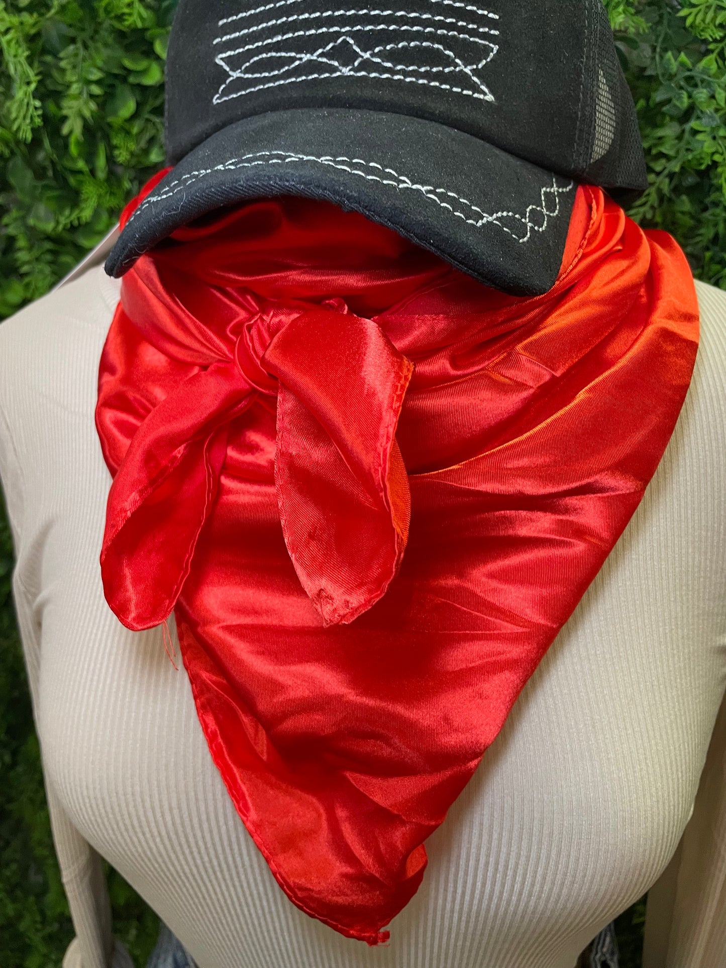 Solid Wild Rag in Candy Red