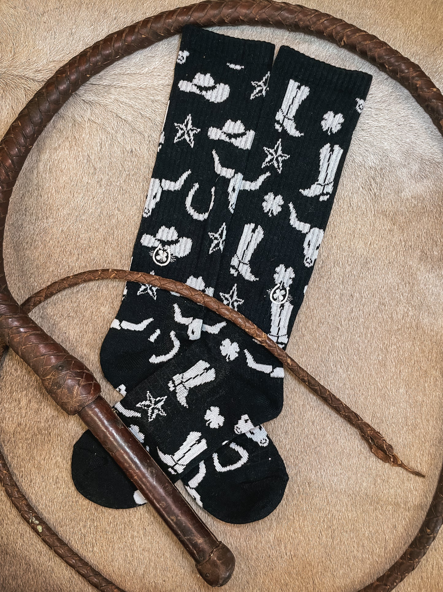 Lucky Chuck Get Western Socks