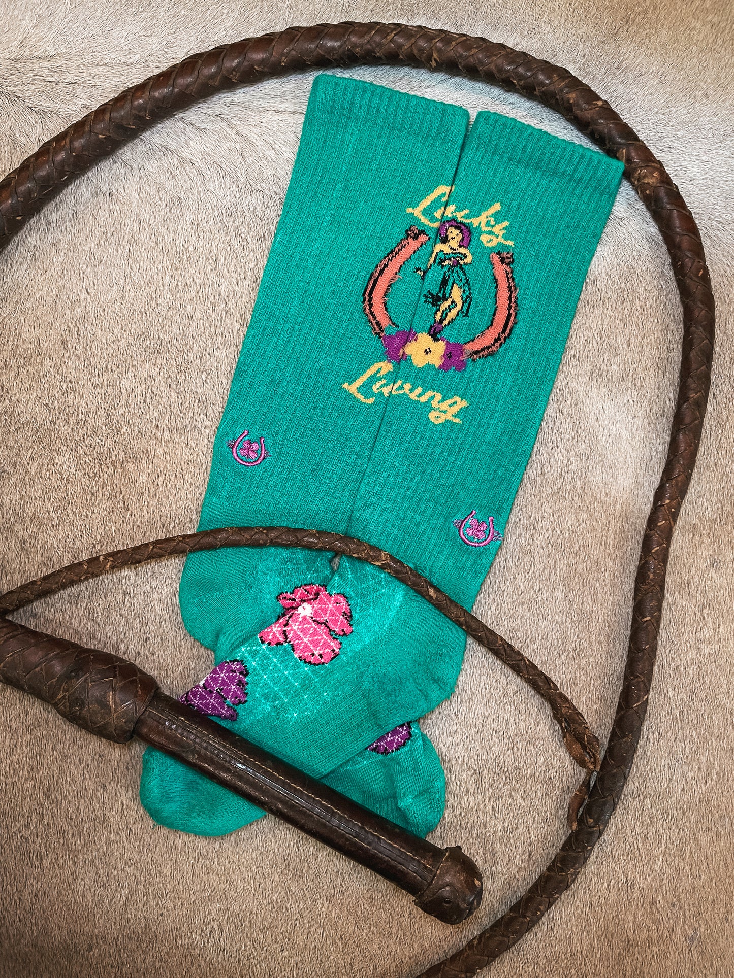 Lucky Chuck Island Cowgirl Socks
