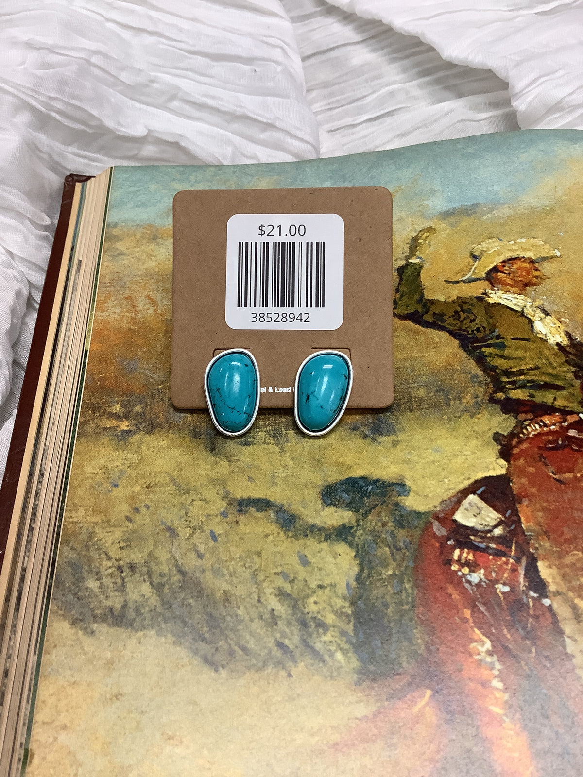 Maeve Turquoise Pendant Earrings