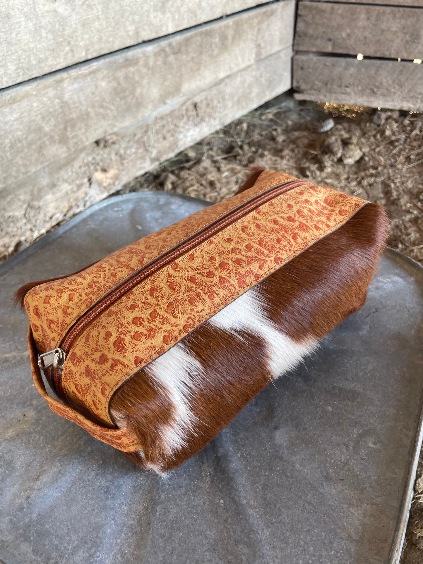 Cowhide Cosmetic Bag No. 6