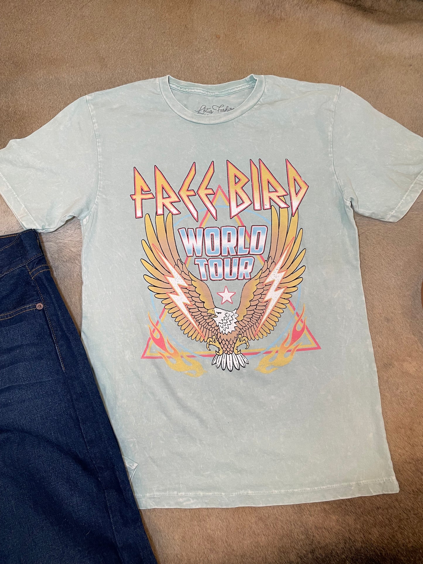 Free Bird Mineral Wash Graphic Tee
