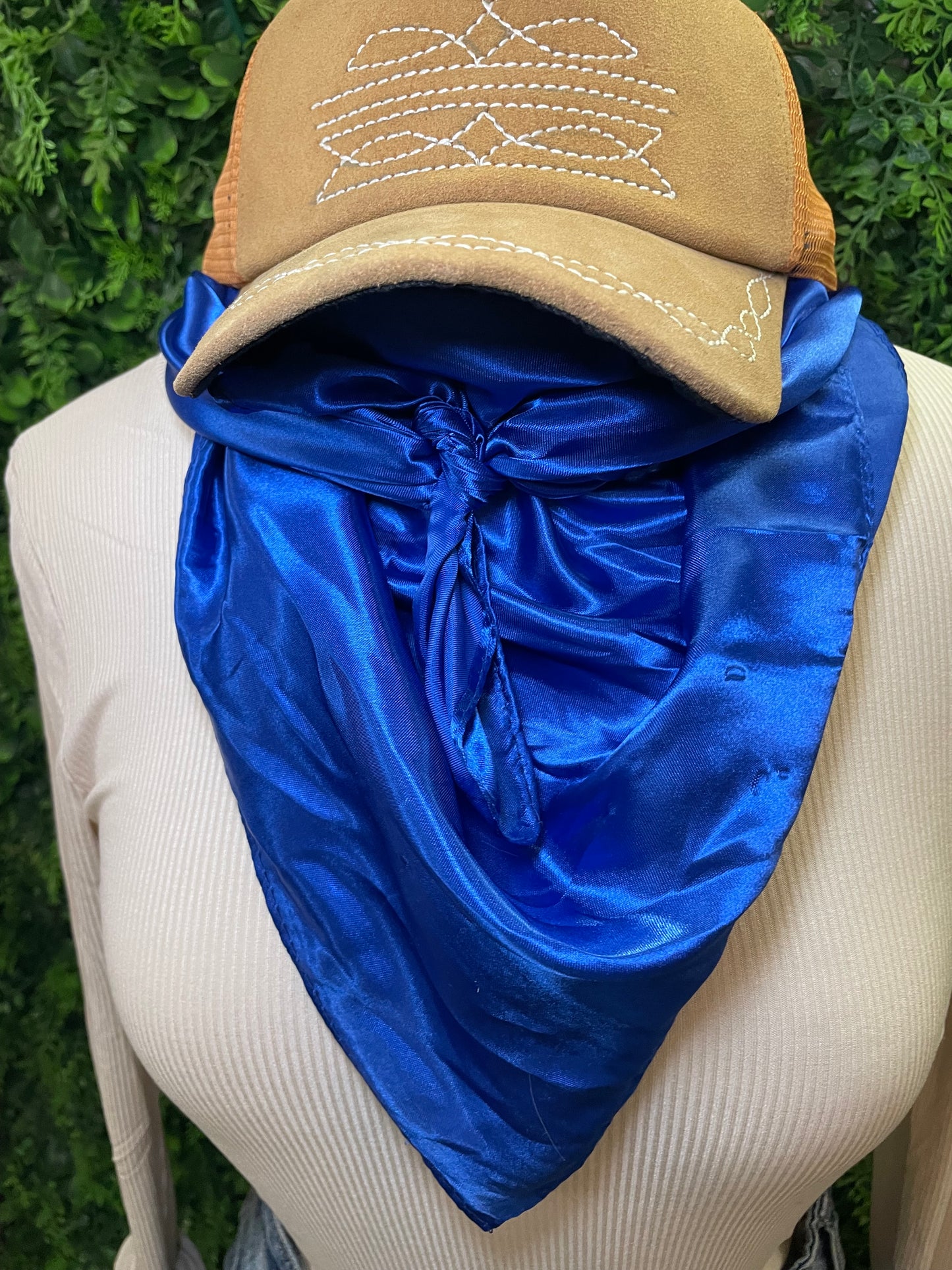 Solid Wild Rag in Cobalt