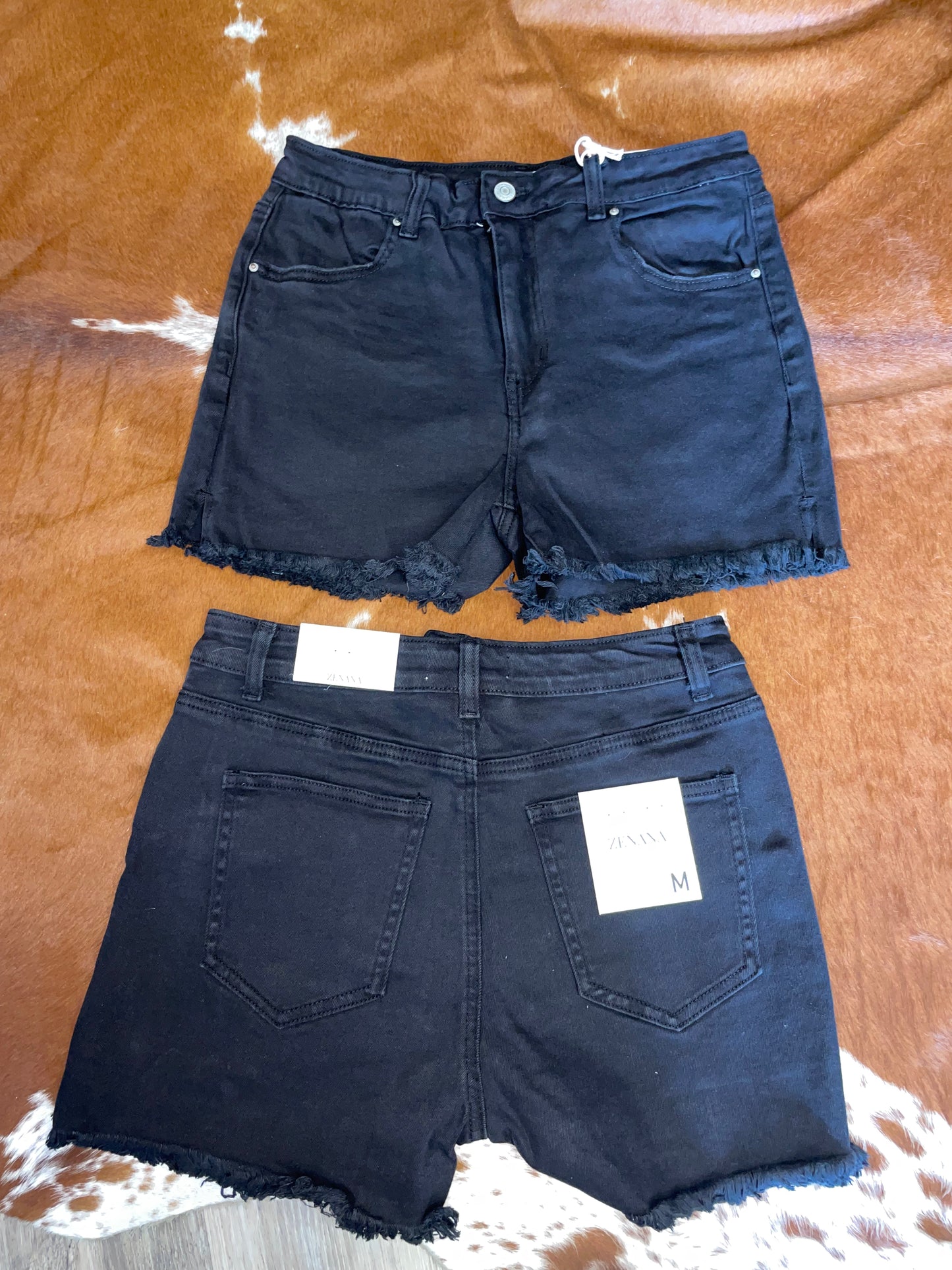 Zenana Cutoff Shorts // Black