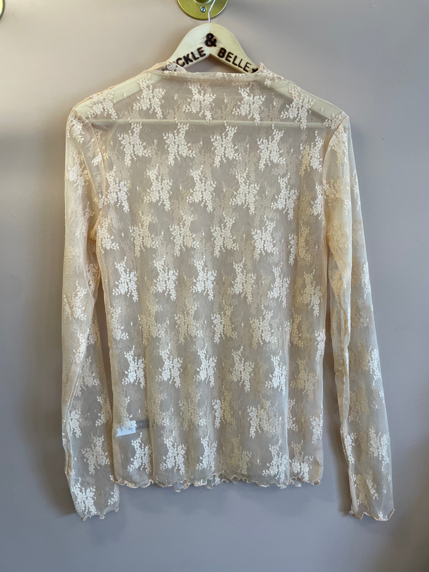 Cowgirl Core Lace Top // Nude