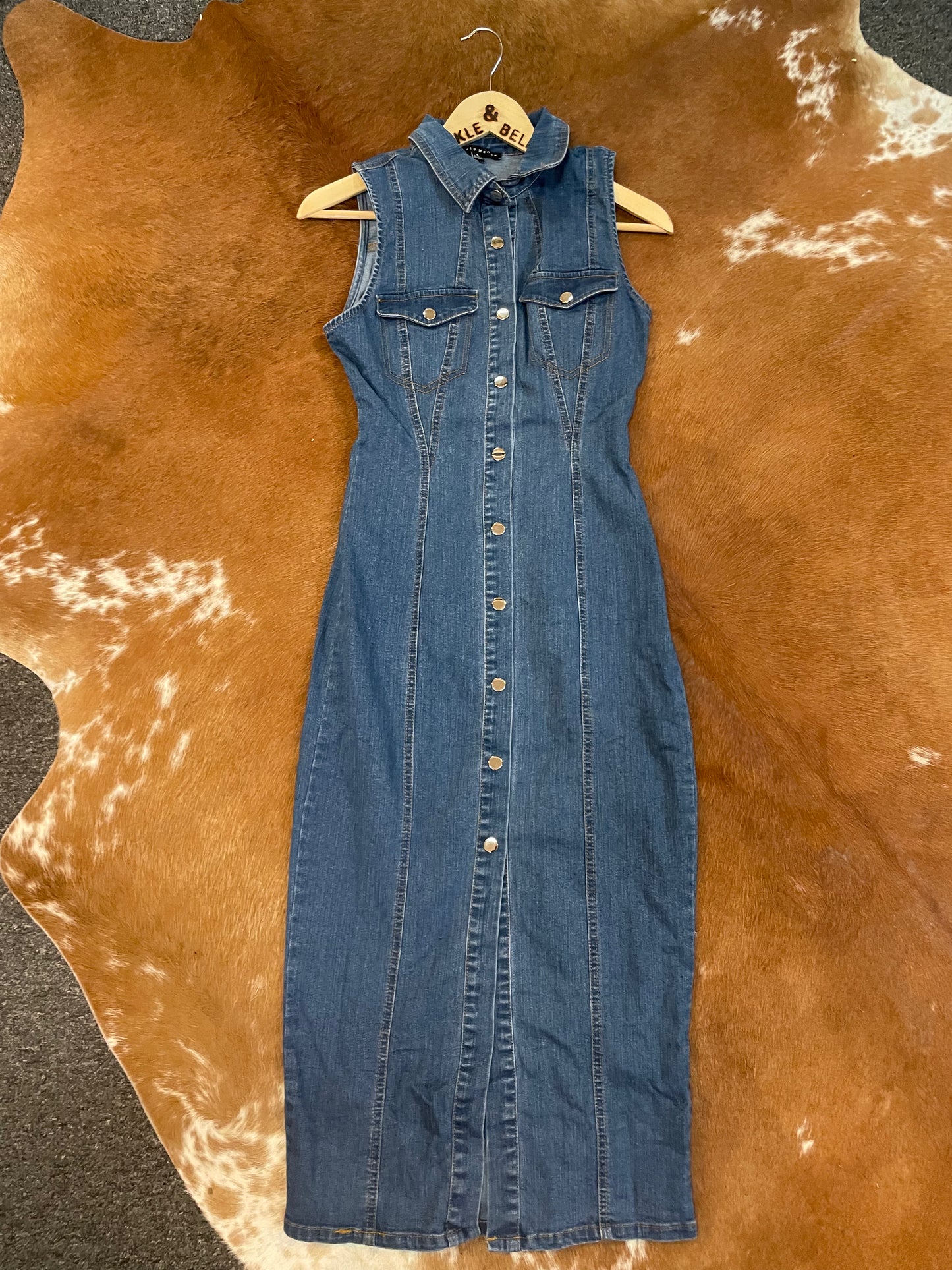 Ella Denim Maxi Dress