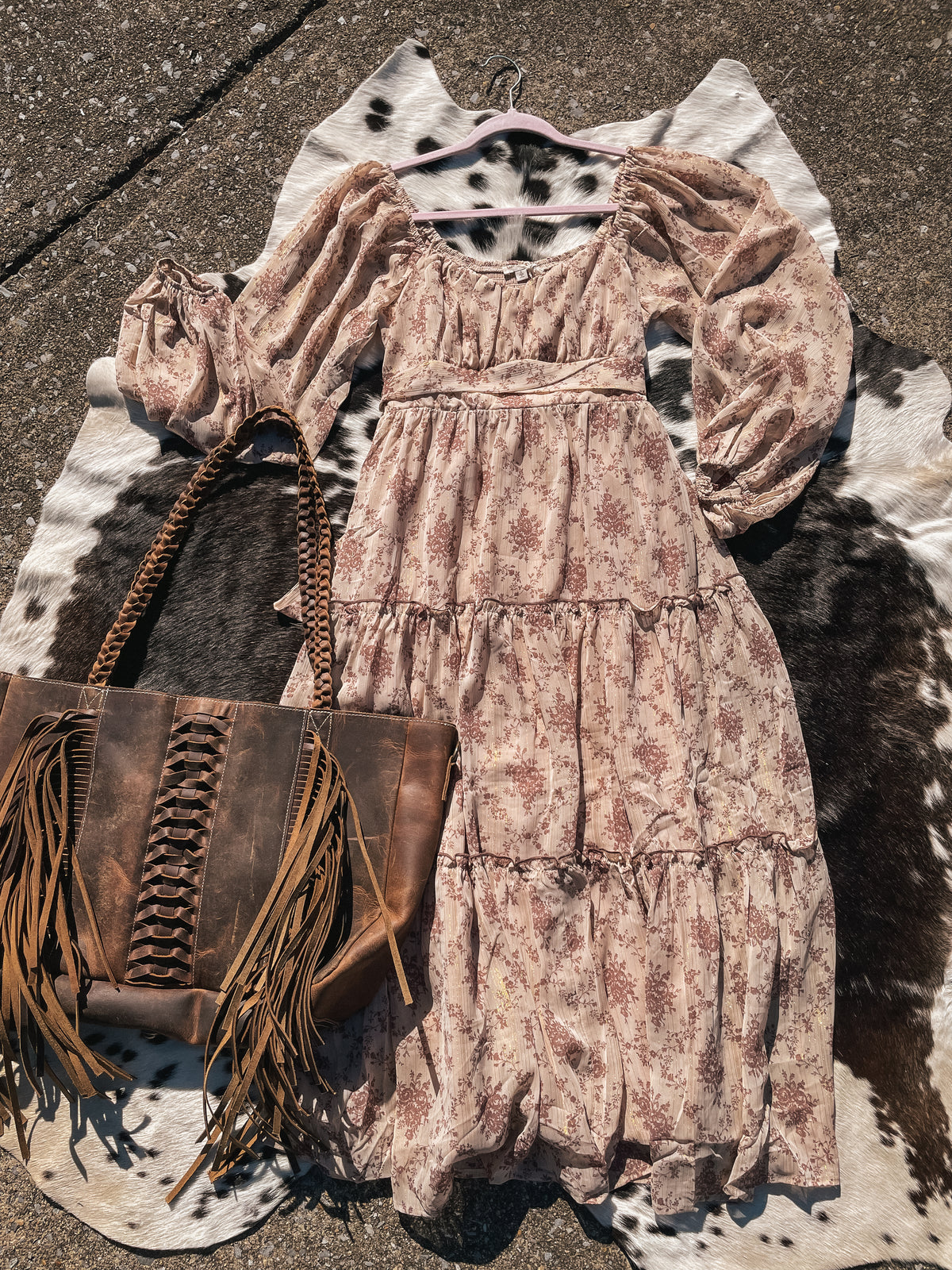 Boho Shimmer Maxi Dress