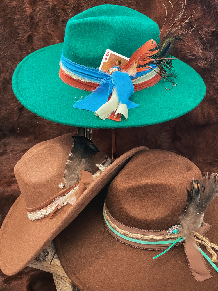 Pre-Styled Flat Brim + Cowboy Hats