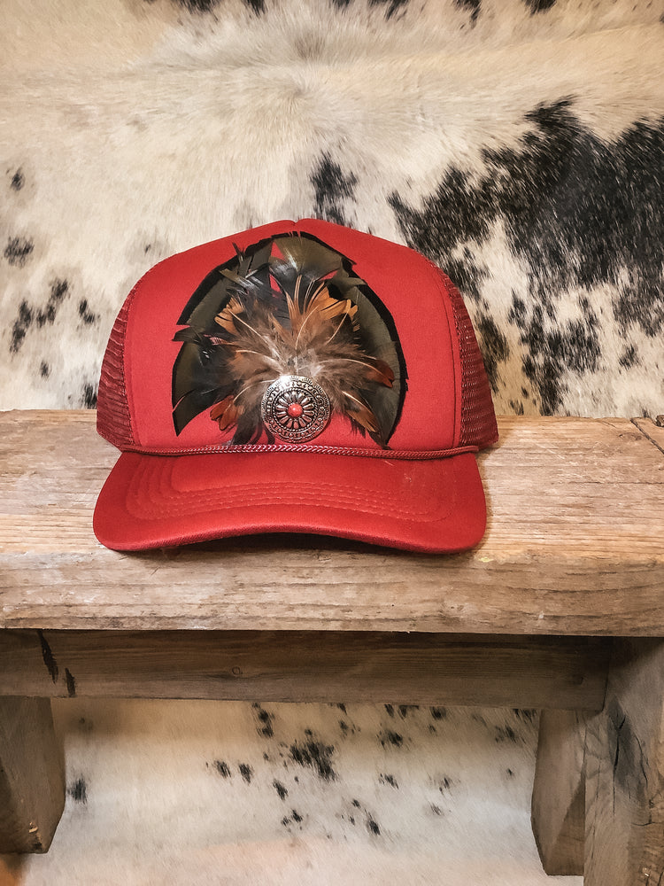 Feathered Trucker Hats