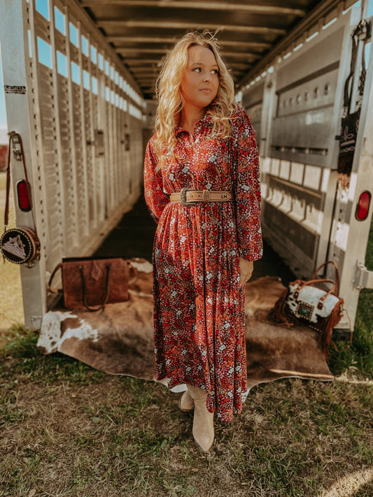 Prairie Blossom Maxi Dress