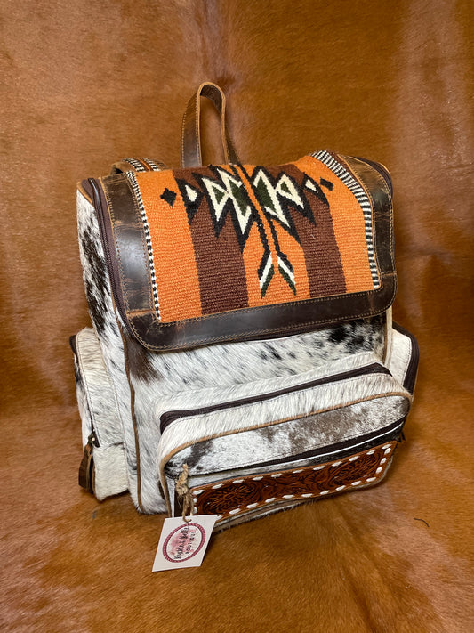 Saddle Towel Cowhide Backpack No. 2