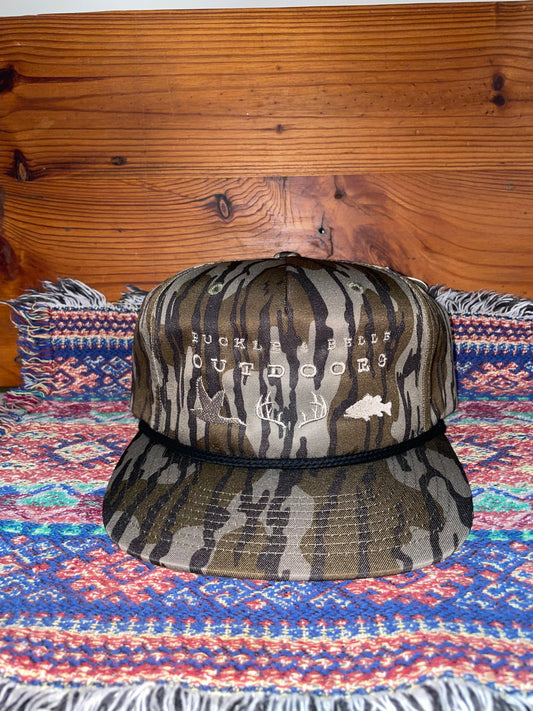 Buckle & Belle Outdoors Signature Cap // Bottomlands Camo