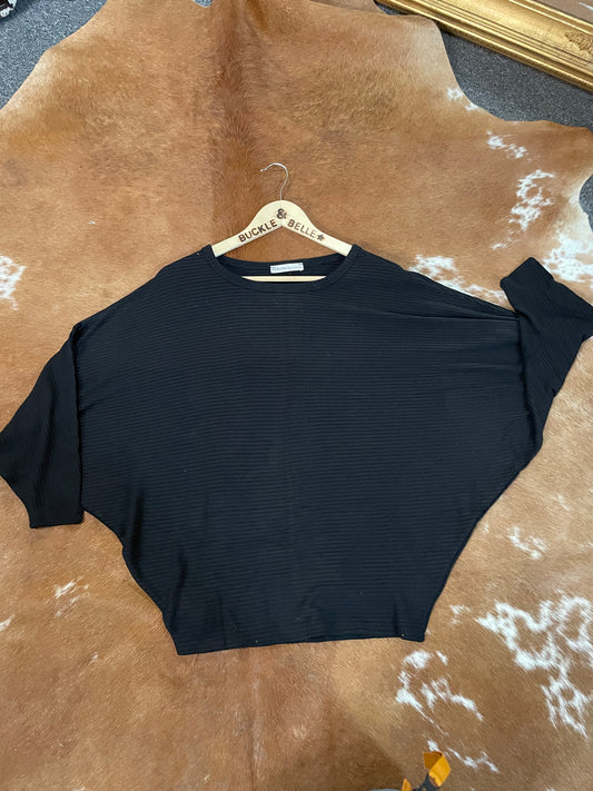 Dolman Sleeve Top // Black