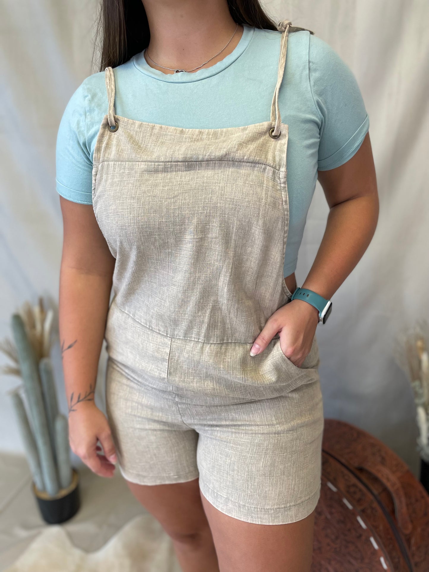 Washed Linen Romper ~ More Colors