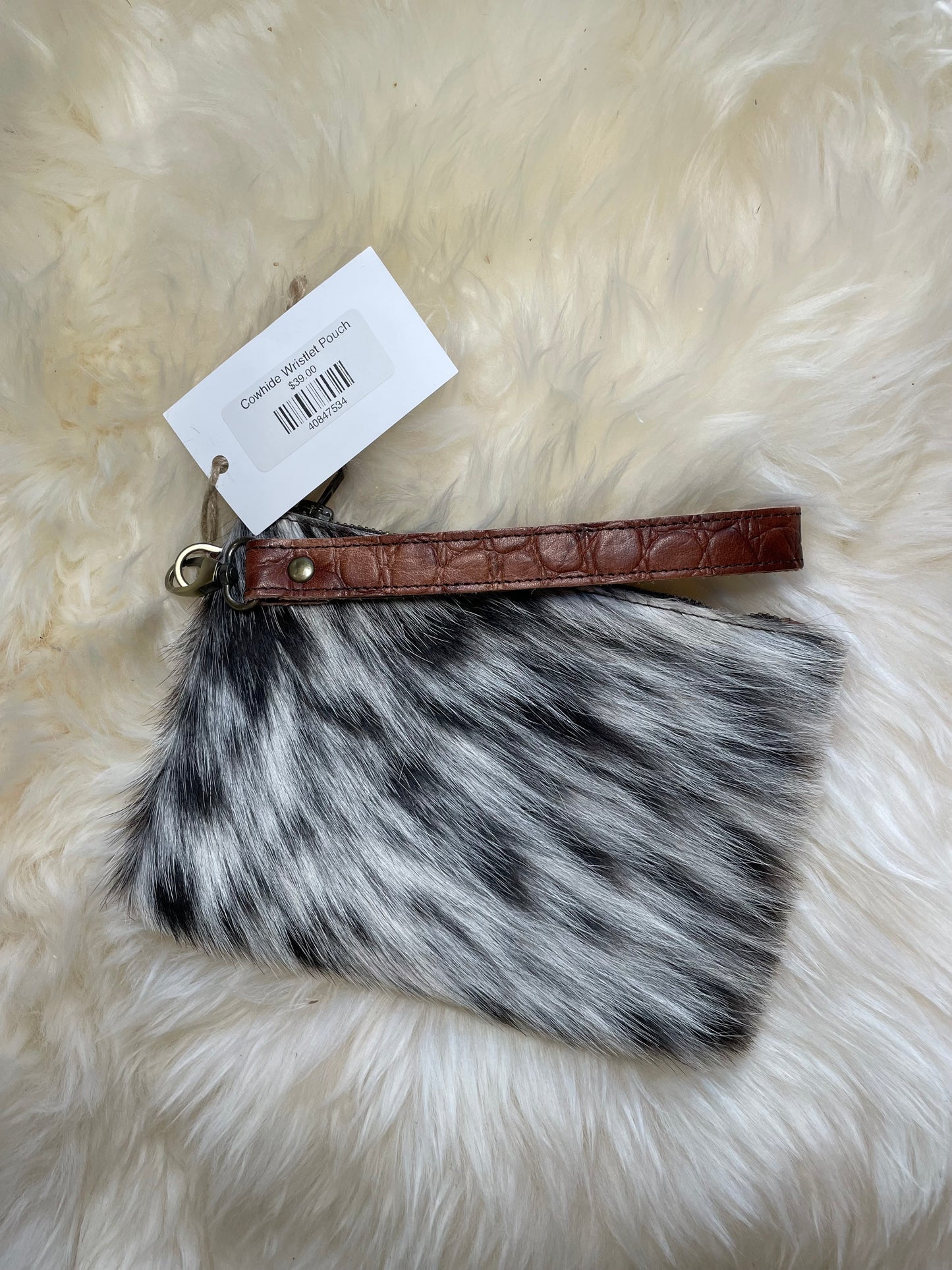 Cowhide Wristlet Pouch No. 1