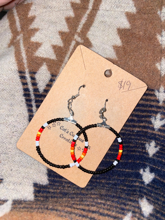 Seed Bead Hoops