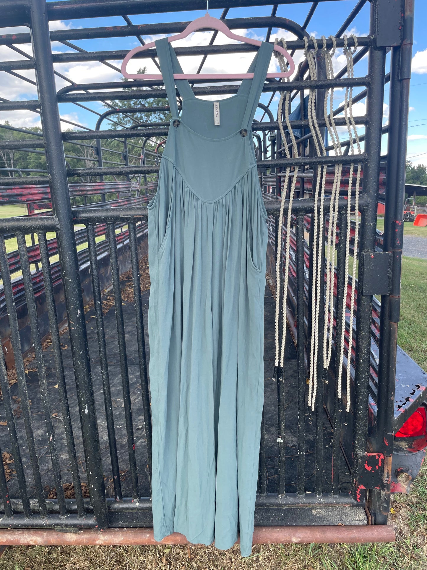 Baylee Jumpsuit in Ash Jade