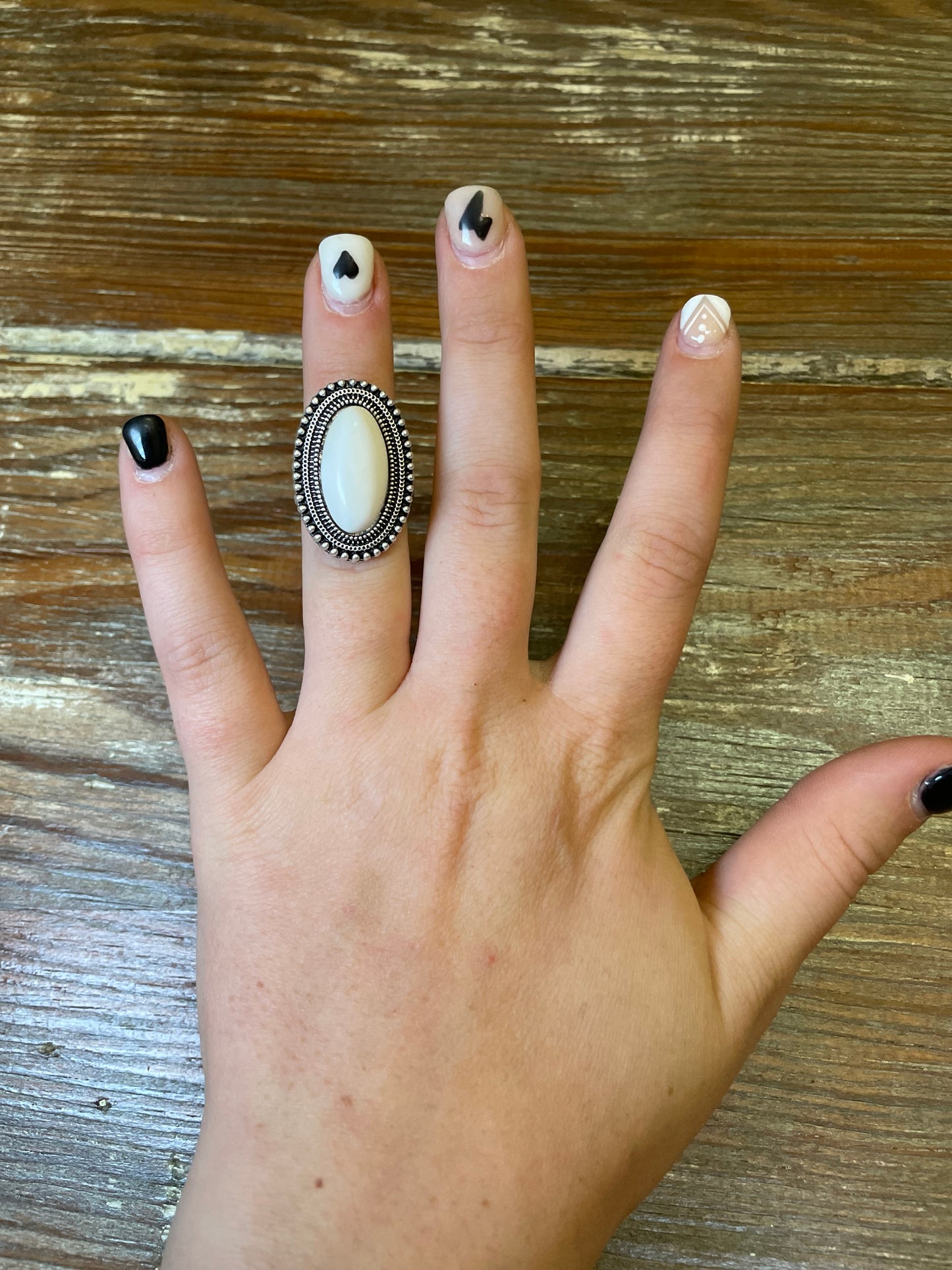 White Turquoise Ring